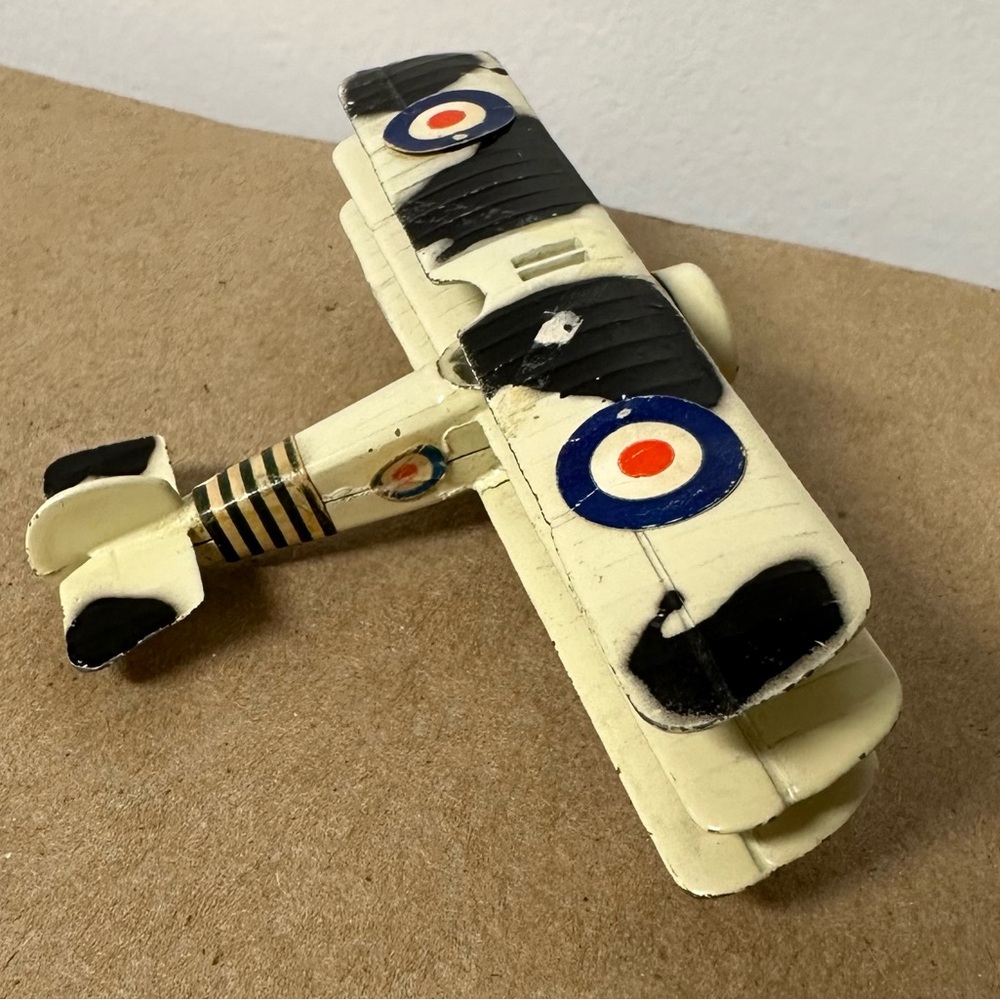 Vintage 1970’s Sopwith Triplane “Black Maria”Die-Cast Metal Airplane World War 1